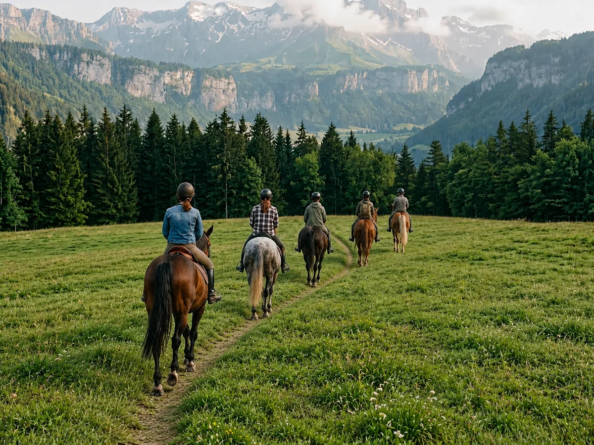 Balade à cheval en Savoie, autour de La Motte-Servolex