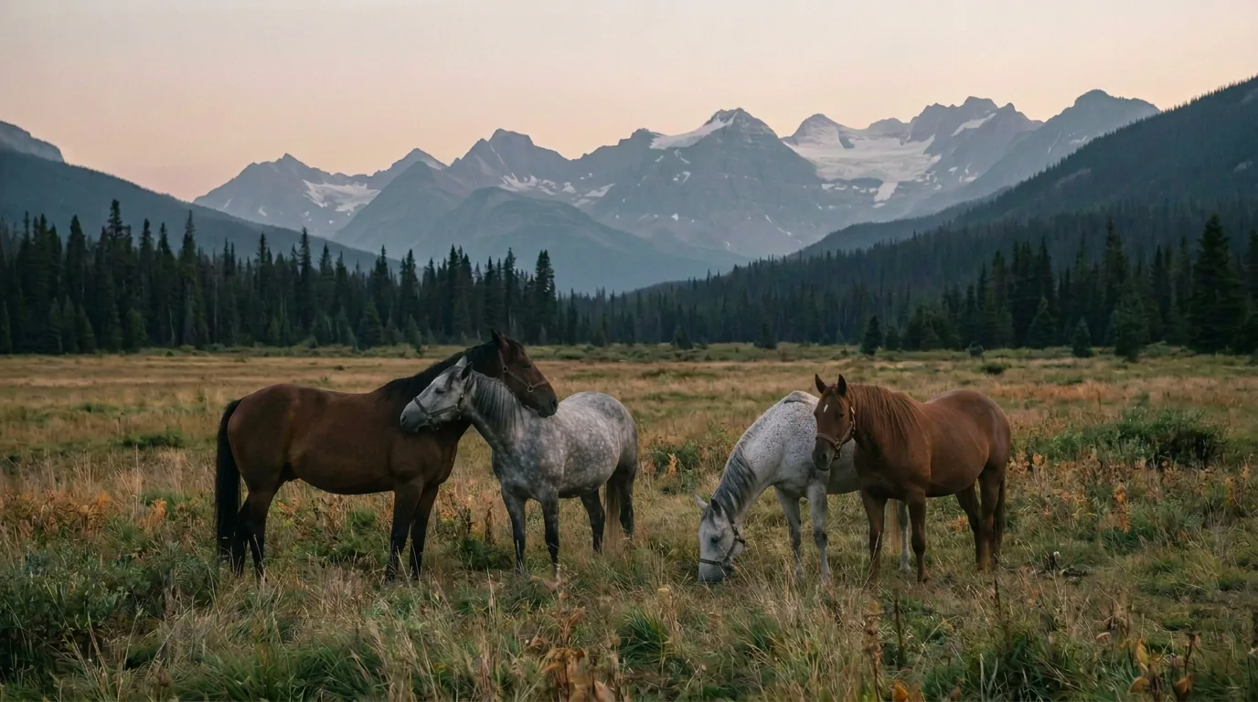 Chevaux en liberté, Les Crinières d'Ange, Savoie